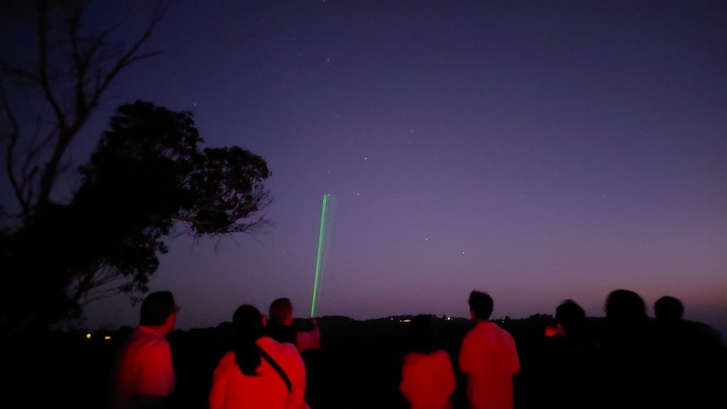 At a Blue Mountains Stargazing tour powerful lasers will be used to point out the key features of the sky